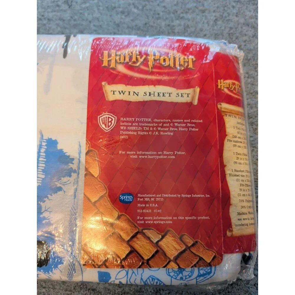 HARRY POTTER The Escape Twin SIZE Bedsheet Set Discontinued Rare NEW
